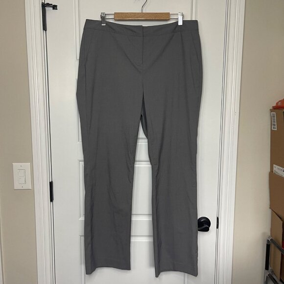 Halogen Taylor Fit Gray Trousers Dress Pants Women's 14W Professional Pockets - Picture 2 of 10